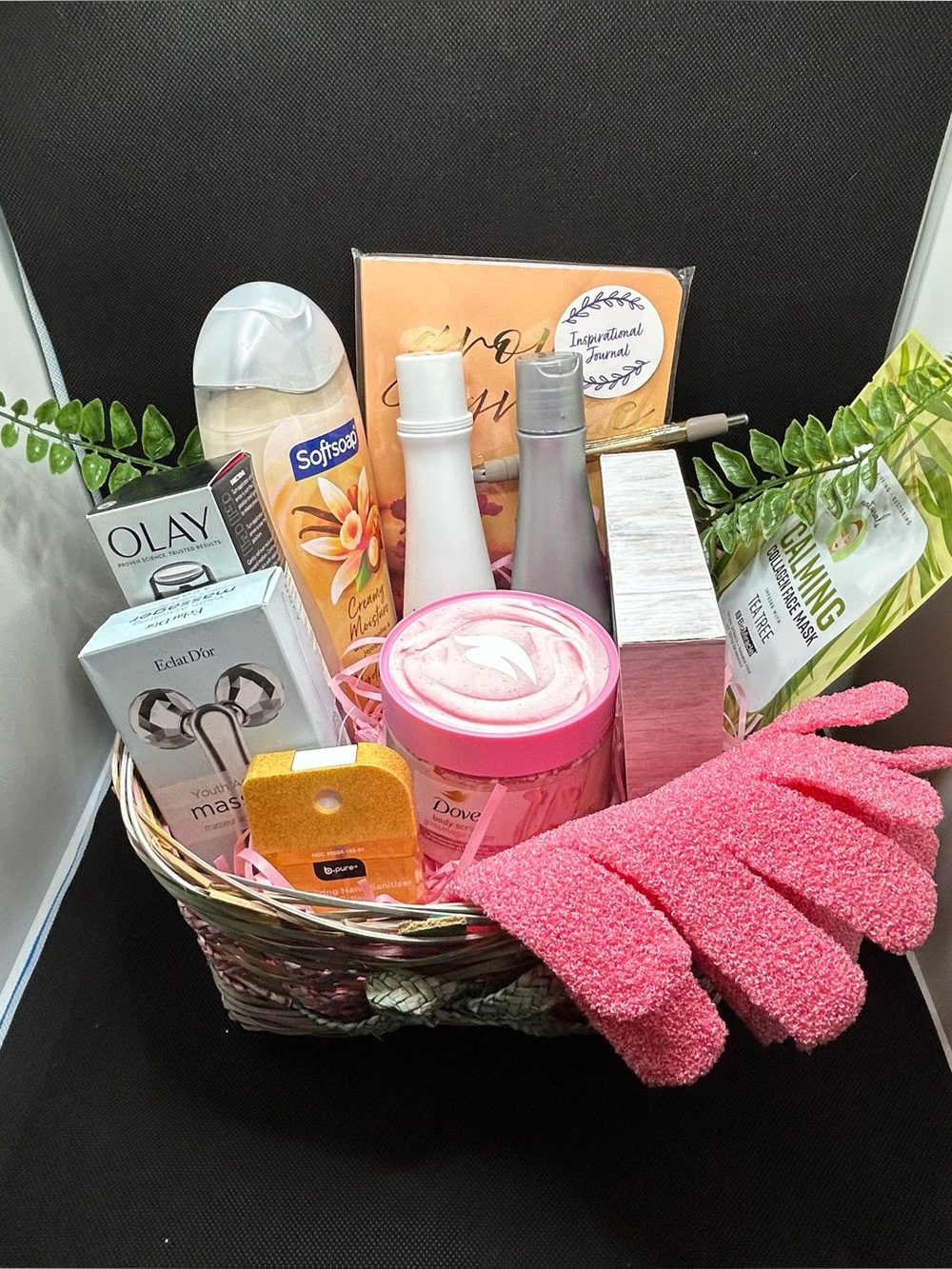 Spa Retreat Multi-Color Square Basket Mother’s Day Gift Basket